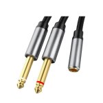 Adaptateur de câble 3, 5 mm vers double 6, 5 mm, jack mono mâle 6, 5 vers cordon audio stéréo 3, 5 pour ... Adaptateur de câble 3, 5 mm vers double 6, 5 mm, jack mono mâle 6, 5 vers cordon audio stéréo 3, 5 pour ...
