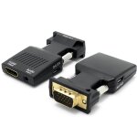 Adaptateur de câble audio, convertisseur femelle vers vga mâle, sortie vidéo 1080p, compatible hdmi, ... Adaptateur de câble audio, convertisseur femelle vers vga mâle, sortie vidéo 1080p, compatible hdmi, ...