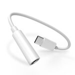 Adaptateur de c�ble de casque de type c � 3. 5mm, adaptateur de type c usb - c m�le � 3. 5mm audio analogique ...