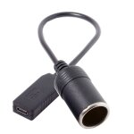 Adaptateur de c�ble de chargeur usb c vers dc 20v prise allume - cigare de voiture 65w