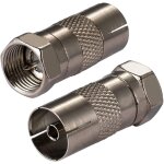 Adaptateur c�ble coaxial antenne type f m�le vers tv femelle pour tuner dvb - t t2 adaptateur pour antenne ...