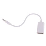 Adaptateur de c�ble de donn�es usb femelle vers aux, prise jack m�le o convertisseur 3. 5mm