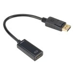 Adaptateur de cble dp vers hdmi mle vers femelle, pour pc portable hp / dell, port d'affichage vers ...
