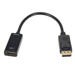 Adaptateur de cble dp vers hdmi mle vers femelle, pour pc portable hp / dell, port d'affichage vers ...