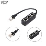 Adaptateur de c�ble ethernet rj45 1 m�le � 3 femelles, prise r�seau lan