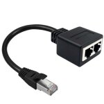 Adaptateur de cble ethernet rj45, sparateur 1 mle  2 femelles, prise rseau lan, accessoires numriques ...