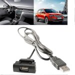 Adaptateur de cble d'extension d'interface usb pour autoradio rcd510 rns315, pour skoda octavia, bouton ...