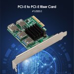 Adaptateur de câble d'extension de multiplicateur pci - e 1 à 4, fente pci - express, carte graphique ... Adaptateur de câble d'extension de multiplicateur pci - e 1 à 4, fente pci - express, carte graphique ...