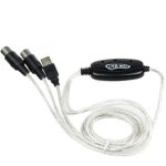 Adaptateur de c�ble d'interface entr�e - sortie usb midi pour clavier, tambour �lectronique, cr�ation ...