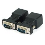 Adaptateur de câble réseau vga mâle vers rj45 cat5 cat6 20m, convertisseur de port ethernet, 2 paquets ... Adaptateur de câble réseau vga mâle vers rj45 cat5 cat6 20m, convertisseur de port ethernet, 2 paquets ...