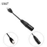 Adaptateur de c�ble rj45 vers xlr, 15cm, 3 broches m�le par contr�leur sirs e dmx con drop