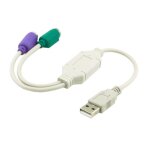 Adaptateur de c�ble s�parateur usb vers deux, pour clavier, souris, bus d'alimentation