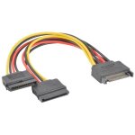 Adaptateur de cble sparateur en y sata 15 broches mle  femelle pour disque dur, jun22, prix d'usine ...