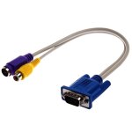 Adaptateur de c�ble sortie tv vga vers s - video / rca