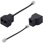 Adaptateur c�ble telephonique, rj11 6p4c c�ble telephonique r�partiteurs y, convertisseur pour t�l�phone ...