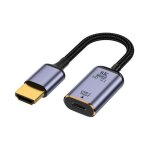 Adaptateur de câble usb type c vers hdmi, convertisseur usb - c femelle vers mâle, résolution 7680x4320 ... Adaptateur de câble usb type c vers hdmi, convertisseur usb - c femelle vers mâle, résolution 7680x4320 ...
