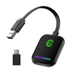 Adaptateur carplay sans fil 2 en 1, convertit le dongle carplay filaire en dongle carplay sans fil plug ...