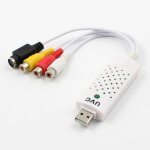 Adaptateur de carte de capture dvd audio pour tuner vid�o multim�dia, c�ble vid�o rca, usb 2. 0, pour ...