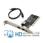 Adaptateur de carte contrôleur pci firewire ieee 1394 4 / 6 broches, 4 ports, pour disque dur, mp3, pda ... Adaptateur de carte contrôleur pci firewire ieee 1394 4 / 6 broches, 4 ports, pour disque dur, mp3, pda ...