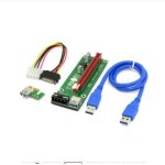 Adaptateur de carte d'extension am�lior� 1x � 16x, avec c�ble usb 3. 0 et c�ble d'alimentation sata 15pin ...