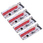 Adaptateur de carte d'extension de gpu, 4x usb 3. 0 pcie pci - e express 1x  16x