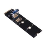Adaptateur de carte graphique m. 2 / ngff vers port usb 3. 0, extension de cble pcb, carte pour mineur ...