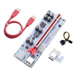 Adaptateur de carte graphique pci - e riser, usb 3. 0, 1x a 16x, carte pci e, cble d'extension