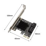 Adaptateur de carte de mineur sata ssd ipfs, 4 ports, 6gbps, pci e vers sata 3. 0 Adaptateur de carte de mineur sata ssd ipfs, 4 ports, 6gbps, pci e vers sata 3. 0
