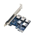 Adaptateur de carte pci e pour btc miner, minage, riser spciaux d'extraction, usb 3. 0, convertisseur ...
