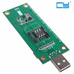 Adaptateur de carte pci express mini sans fil, wwan � usb, avec fente de carte sim, outils de test