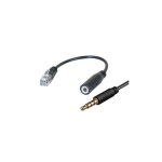 Adaptateur casque gsm jack pour t�l�phone de bureau