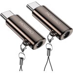 Adaptateur de casque usb c vers jack 3, 5 mm de type c aux mic audio dongle puce dac haute rsolution ...