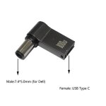 Adaptateur de charge rapide usb type c 100w, connecteur universel usb c pour ordinateur portable, convertisseu ...