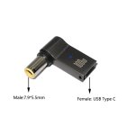 Adaptateur de charge rapide usb type c, connecteur de prise, chargeur d'ordinateur portable universel, ...