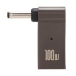 Adaptateur de chargeur pour ordinateur portable, type c femelle  dc mle pd, charge flash, alliage d'aluminiu ...