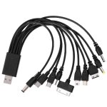 Adaptateur de chargeur de téléphone portable micro usb 10 en 1, câble de données usb, câble de chargement, ... Adaptateur de chargeur de téléphone portable micro usb 10 en 1, câble de données usb, câble de chargement, ...