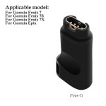 Adaptateur de chargeur usb 3. 1 type c femelle  4 broches, pour garmin venus / 2 / 2s / sq / fenix 7 ...