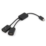 Adaptateur de clavier et souris de jeu micro 2 en 1, port usb otg, pour tablette android, pour samsung ...