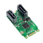Adaptateur de cl m. 2 b + m  2 ports sata 6g, carte contrleur, prise en charge de win 8 10 nipseyteko ...