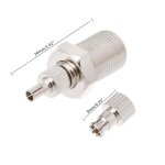 Adaptateur coaxial f femelle vers prise m�le ts9 et crc9, connecteur rf nickel�