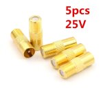 Adaptateur coaxial rf 25v, 5 pi�ces, connecteurs tv pal m�le �  f  femelle m / f, condensateurs �lectrolytique ...