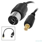 Adaptateur coaxial rf, cble de connexion tv femelle  mcx mle, antenne pigtail rf coaxial