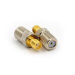Adaptateur coaxial rf droit f vers sma, convertisseur f femelle vers sma, connecteur femelle de type ...