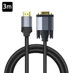Adaptateur de commutateur mle compatible hdmi vers vga, 1080p plaqu or pour hdtv dvd pour projecteur ...