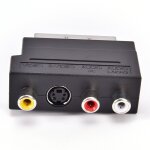 Adaptateur composite rgb scart à 3 21 broches rca s - vidéo, rca svhs s - vidéo av tv audio pour enregistreur ... Adaptateur composite rgb scart à 3 21 broches rca s - vidéo, rca svhs s - vidéo av tv audio pour enregistreur ...