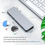 Adaptateur de concentrateur usb c pour macbook pro / air 2020 2019 2018, accessoires usb - c 6 en 1 compatible ... Adaptateur de concentrateur usb c pour macbook pro / air 2020 2019 2018, accessoires usb - c 6 en 1 compatible ...