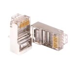 Adaptateur de connecteur de cble rseau rj 45 avec cran mtallique, prise modulaire rj45 en cristal ...