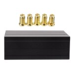 Adaptateurs de connecteurs coaxiaux rf sma, crou de cloison femelle  sertir droit et 1 bote noire ...