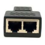 Adaptateur de connecteur de r�partiteur femelle ethernet lan rj45, 1 � 2 voies, station d'accueil pour ...