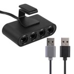 Adaptateur de contrleur gamecube 4 ports gc, adaptateur usb adapt pour nintendo switch wiiu / pc, support ...